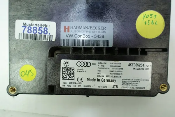 Módulo de chamada emergência SOS OEM 4KE035284 - Usado image 4