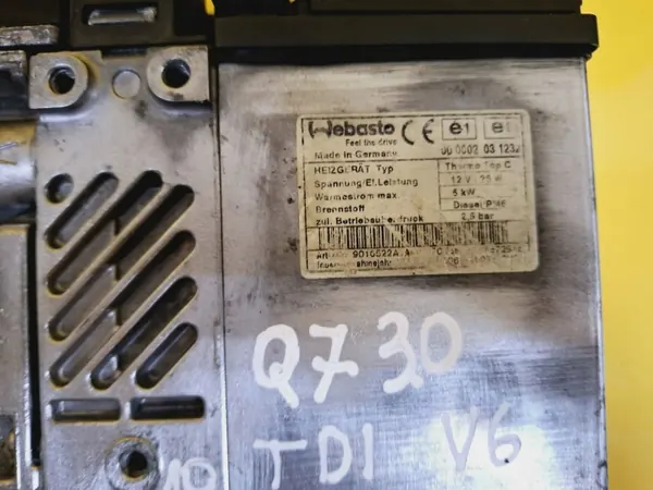 Webasto pysäköintilämmitys OEM DRC32337 Audi Q7 Diesel image 10