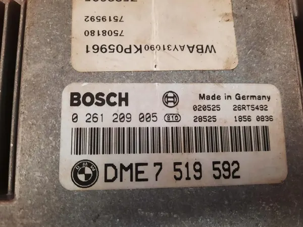 ECU BMW E46 318 2.0 DME7512354 0261209005 image 4