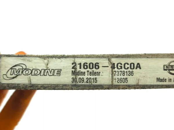 Vaihteistoöljynjäähdytin Infiniti Q50 2017 OEM 216064GC0A image 7