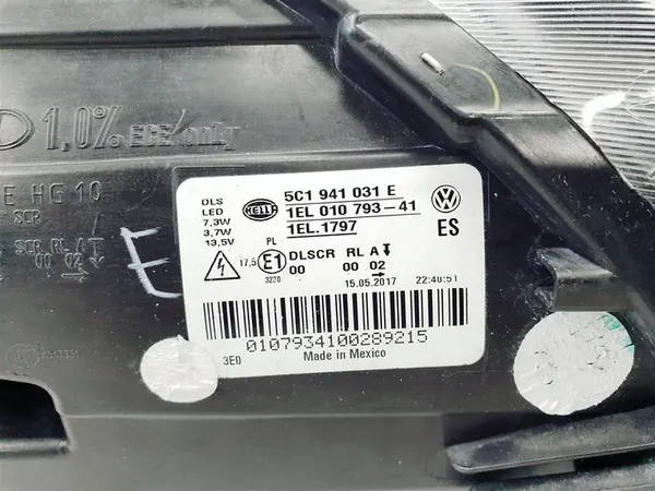 Farol dianteiro esquerdo Xenon LED VW Beetle 5C1 11-19 image 7