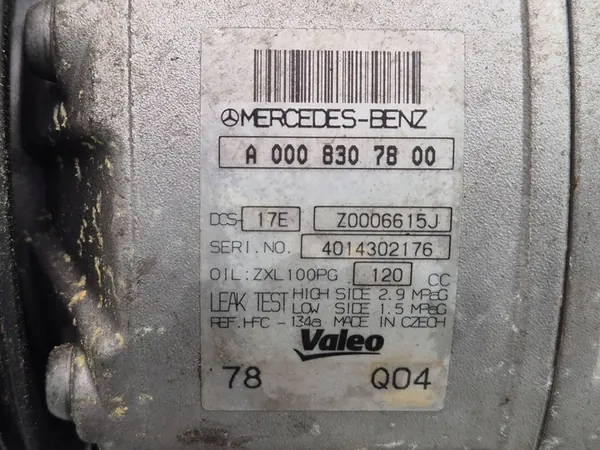 Compresor A/C Mercedes C200 CGI W204 A0008307800 image 5