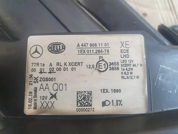 MERCEDES W447 LIFT RECHTER LAMP FULL LED ILS A4479061901 image 3