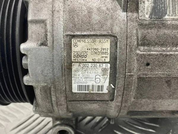 Compresor de AC Mercedes-Benz S W221 3.5 M272 A0022306711 image 6
