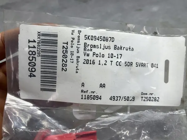 Tredje Bromsljus VW Golf VII image 5