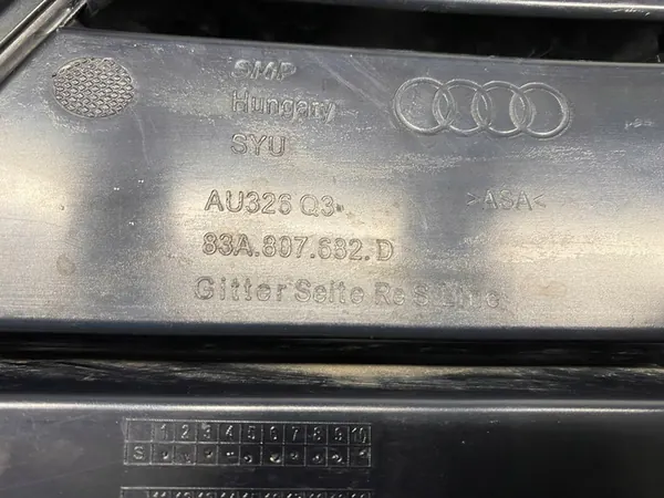 Griglia paraurti anteriore destra Audi Q3 II 2018- OEM image 4