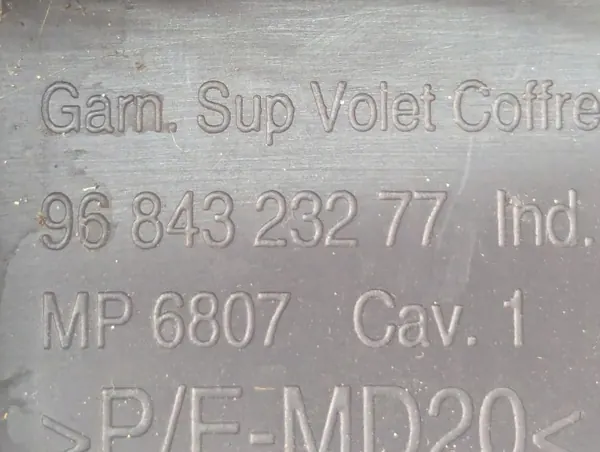 OEM 9684323277 Kofferbakdeur Pilaarbeschermer Peugeot 3008 image 6