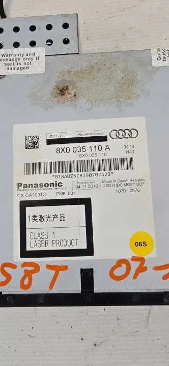 Trocador CD/DVD Audi OEM 8X0035110A para A6 S6 C7 image 3