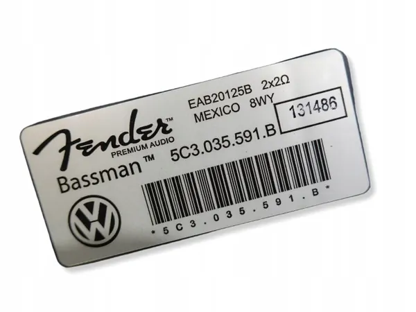 Système audio Fender OEM 5C6035456A pour VW Beetle 5C3 Cabrio image 10