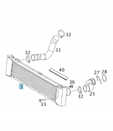 Intercooler voor Mercedes-Benz Vito W639 image 7