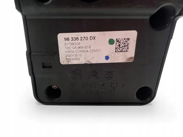 Växelspaksknopp OEM 98336270DX Läder Peugeot image 4