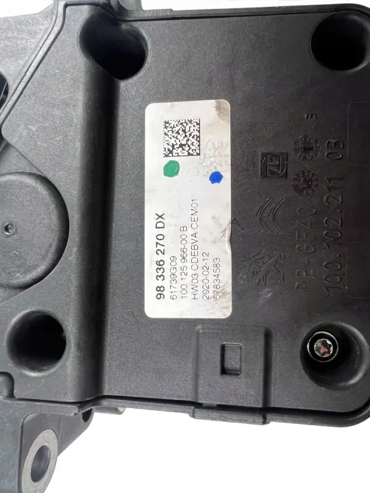 Växelspaksknopp OEM 98336270DX Läder Peugeot image 8