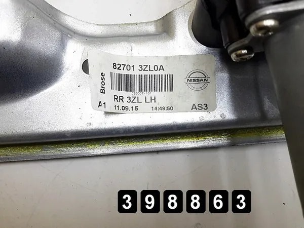 Regulador de janela Nissan Pulsar 2016 827013zl0a image 5