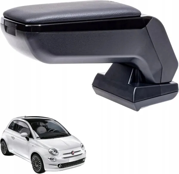 Accoudoir central OEM 2016 pour FIAT 500 2016 noir image 2