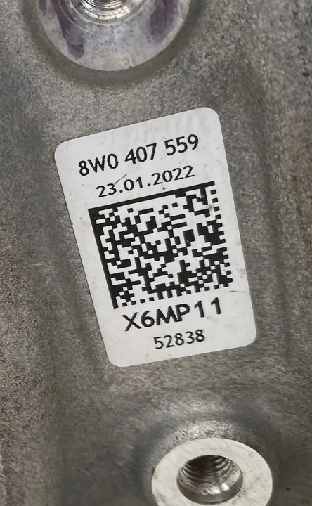 AUDI A4 B9 A5 Giunto di Sterzo Anteriore Sinistro 8W0407559 OE image 3