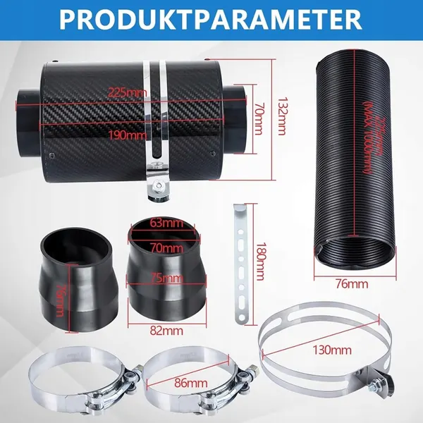 Filtre à air 76 mm CarBole image 5