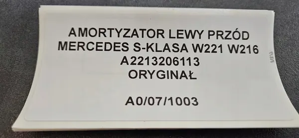 Fram vänster ABC-dämpare Mercedes S-Class W221 W216 OEM image 9