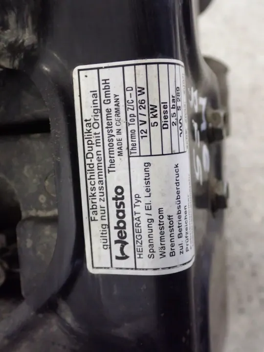 Aquecedor Webasto Mazda 6 2.0D RF5C 02-05 OEM image 3