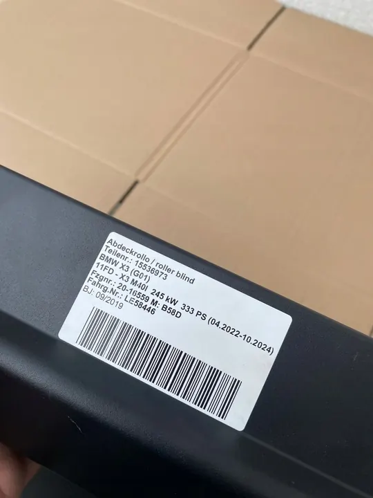 BMW X3 G01 Cargo Cover 7445557 OEM image 3