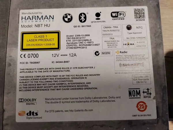 BMW Navigationssystem OEM CI9383069 för 6-serien image 3