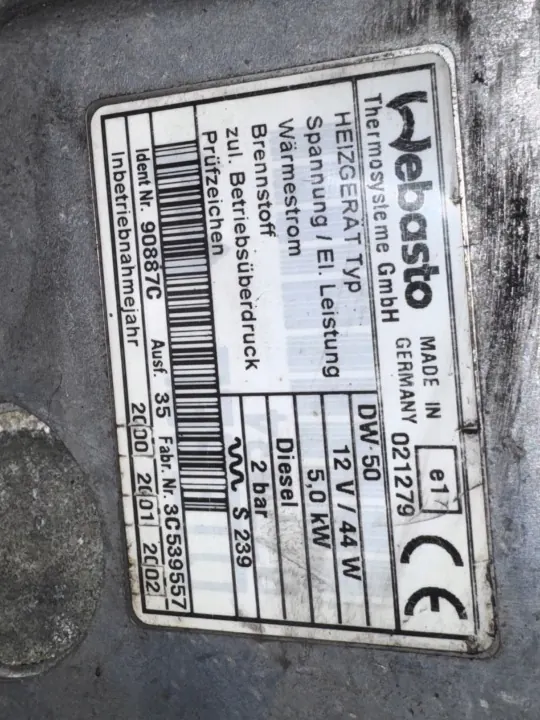 Webasto parkeerverwarming OEM 258676 Opel Astra G image 7