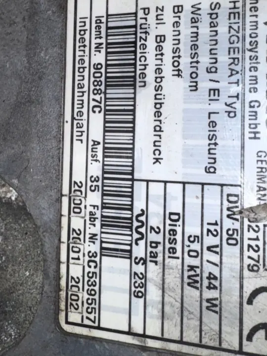 Webasto parkeerverwarming OEM 258676 Opel Astra G image 8
