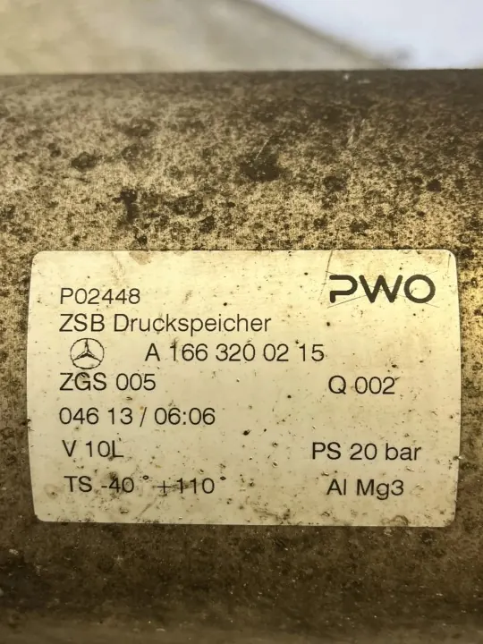 Depósito Airmatic OEM A1663200215 para Mercedes GL X166 image 7