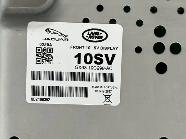 Jaguar XE 2017 Radio Navigationsskärm OEM GX63-19C299-AC image 7