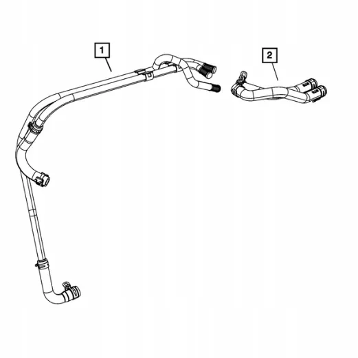 Värmeslang OEM 55111446AC för Jeep Wrangler JK image 4