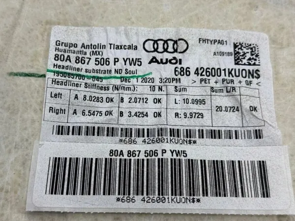 Teto Audi Q5 OEM 80A867506P - Estado usado image 2