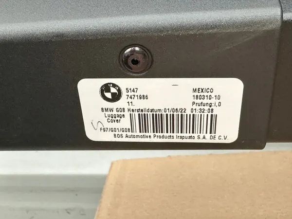 BMW X3 G01 G08 X3M F97 kofferbakrol OEM 7471986 image 5