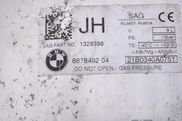 Réservoir de suspension pneumatique BMW X5 G05 X6 G06 X7 G07 6878492 image 3