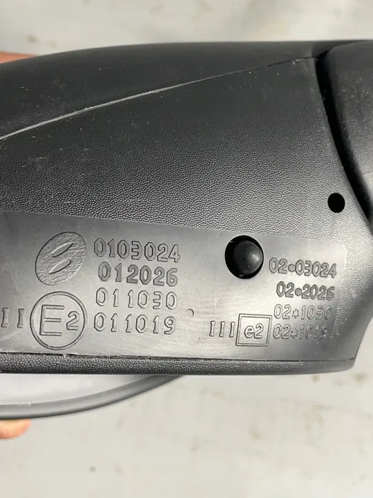 Oikea Sähkösivupeili Musta Citroen C3 02-10 image 3