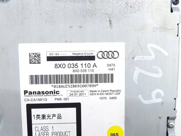 Changer CD 6 disques Audi 8X0035110A pour A5 8T image 4