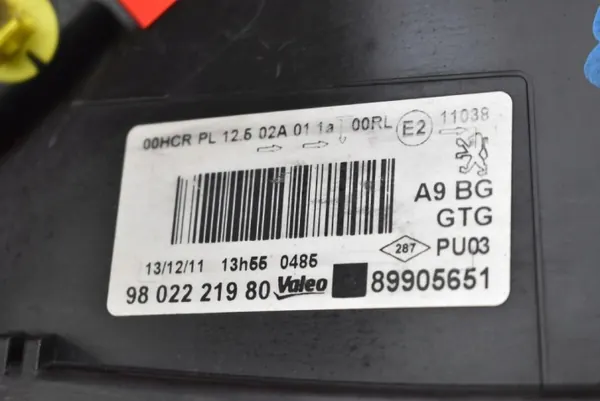 Farol esquerdo Peugeot 208 2015-2019 9802221980 image 4