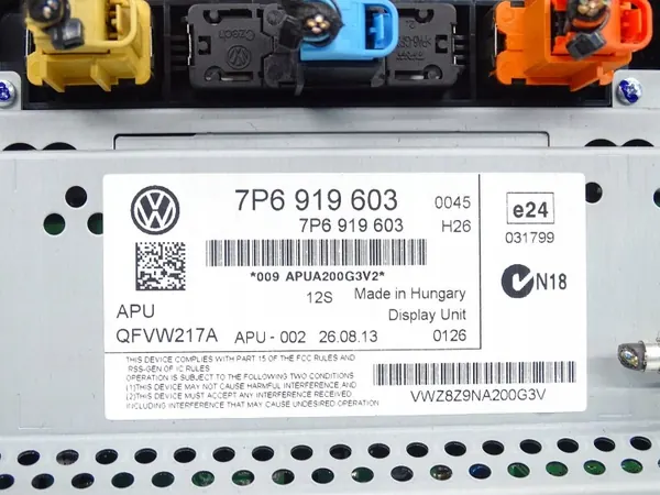 OEM 7P6919603 Radionäyttö Navi VW Touareg II:lle image 10