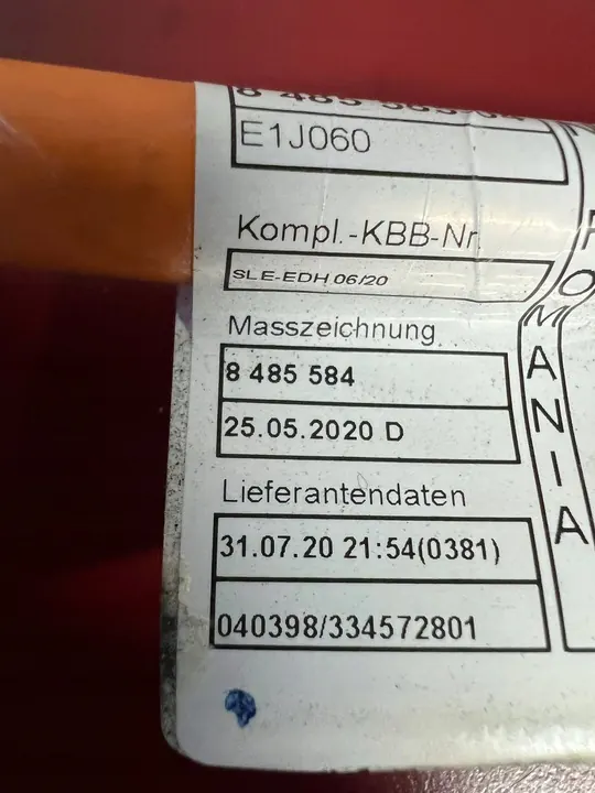 Cabo de Alta Tensão BMW X3 G01 2020 8485584 image 4