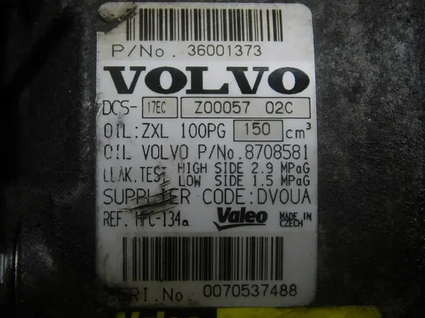 VOLVO XC60 Ilmastointikompressori 36001373 image 2