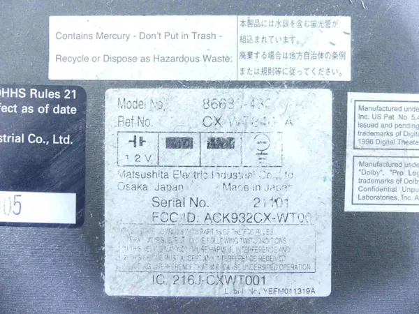 CD/DVD-Wechsler Lexus RX II 03-08 OEM IMPRK1313345 image 5