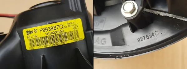 Ventilador interno + Resistor / Audi A3 8P VW Golf V Seat Leon II image 2