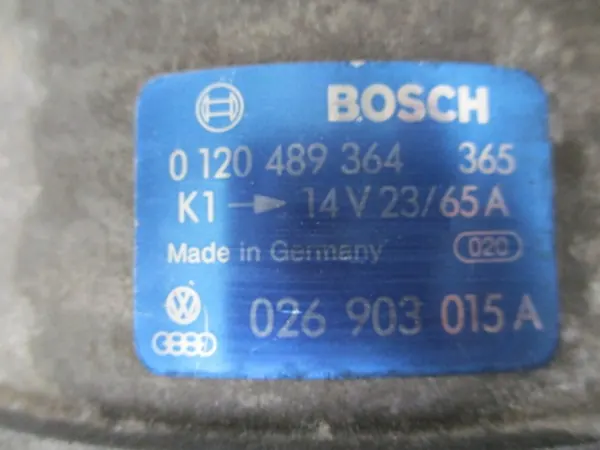 AUDI 80 B3 1.8 Vaihtovirtageneraattori 65A BOSCH 0120489364 image 2