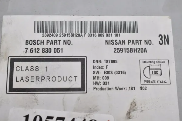 OEM 25915BH20A Radio CD AUX NAVI voor Nissan Micra image 7