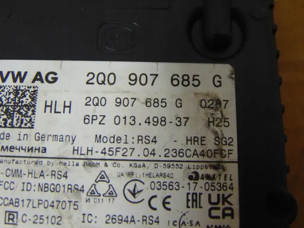 Rijstrookwisselassistent Module VW Audi Seat Skoda 2Q0907685G image 3