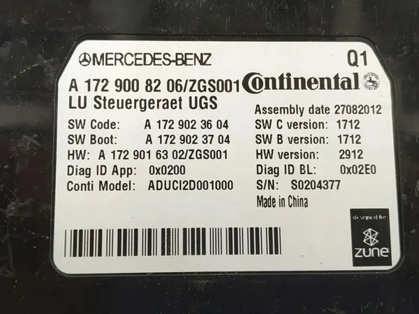 MMI-module Mercedes-Benz C W204 image 2