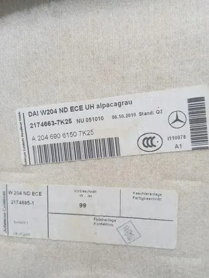 Begagnat innertak OEM A2046906150 för Mercedes-Benz C W204 image 3