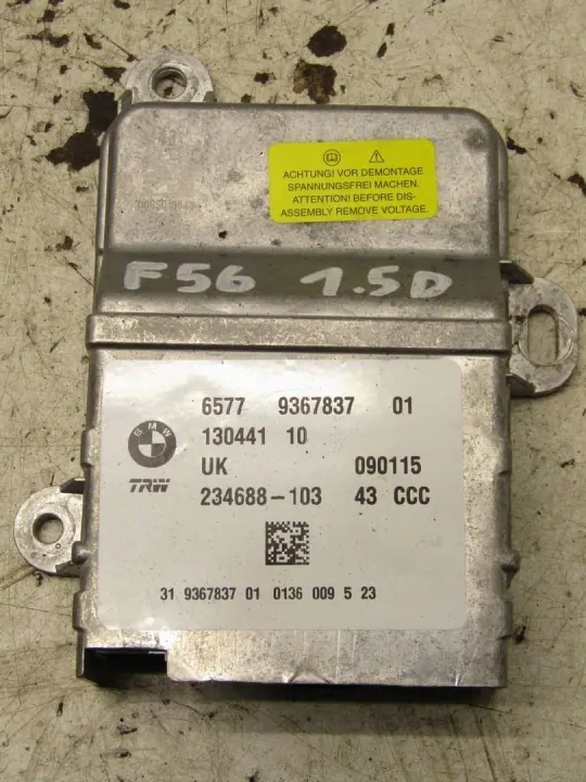 Sensor Airbag OEM 9367837 para MINI F54 F55 F56 F57 F60 image 2