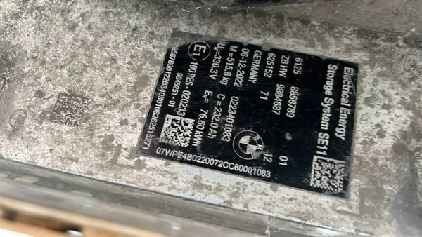 Gebrauchte BMW iX 2023 Batterie OEM 61278840612 image 3