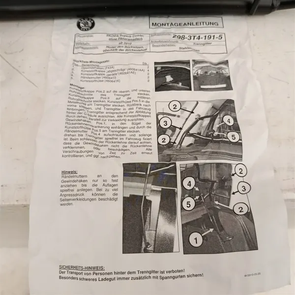 Stålgrill OEM Z983T41915 för Skoda Superb II 3T9 image 6