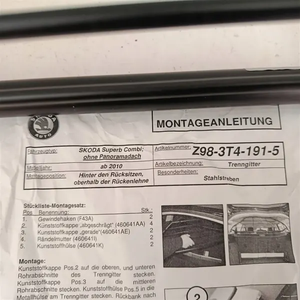 Stålgrill OEM Z983T41915 för Skoda Superb II 3T9 image 7