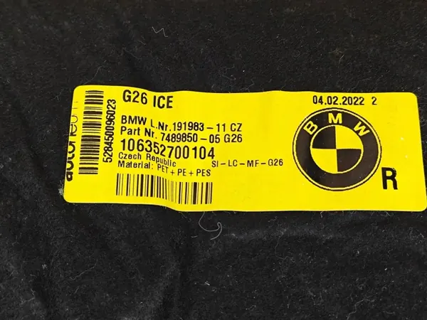 Aislamiento Acústico OEM 7489850 para BMW G26 Maletero Derecho image 4